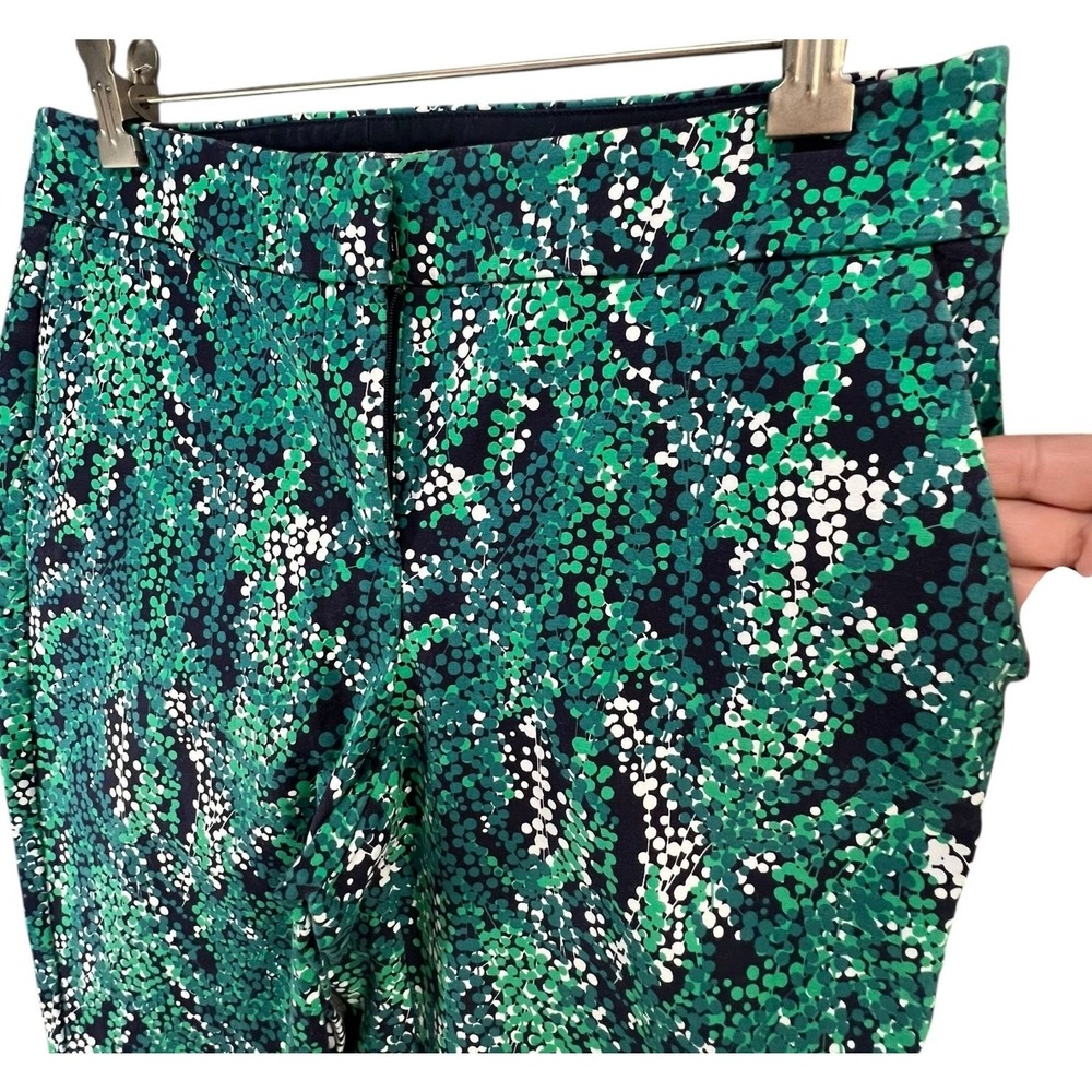 Boden Trouser Pants Womens 6 LONG Green Sea Grapes Taper‎ Stretch Modern Comfort - Picture 6 of 15